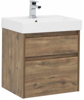 Aquanet Мебель для ванной Nova Lite 60 2 ящика, дуб рустикальный – картинка-7