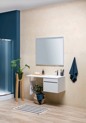 Aquanet Тумба с раковиной Токио 110 R подвесная – картинка-13