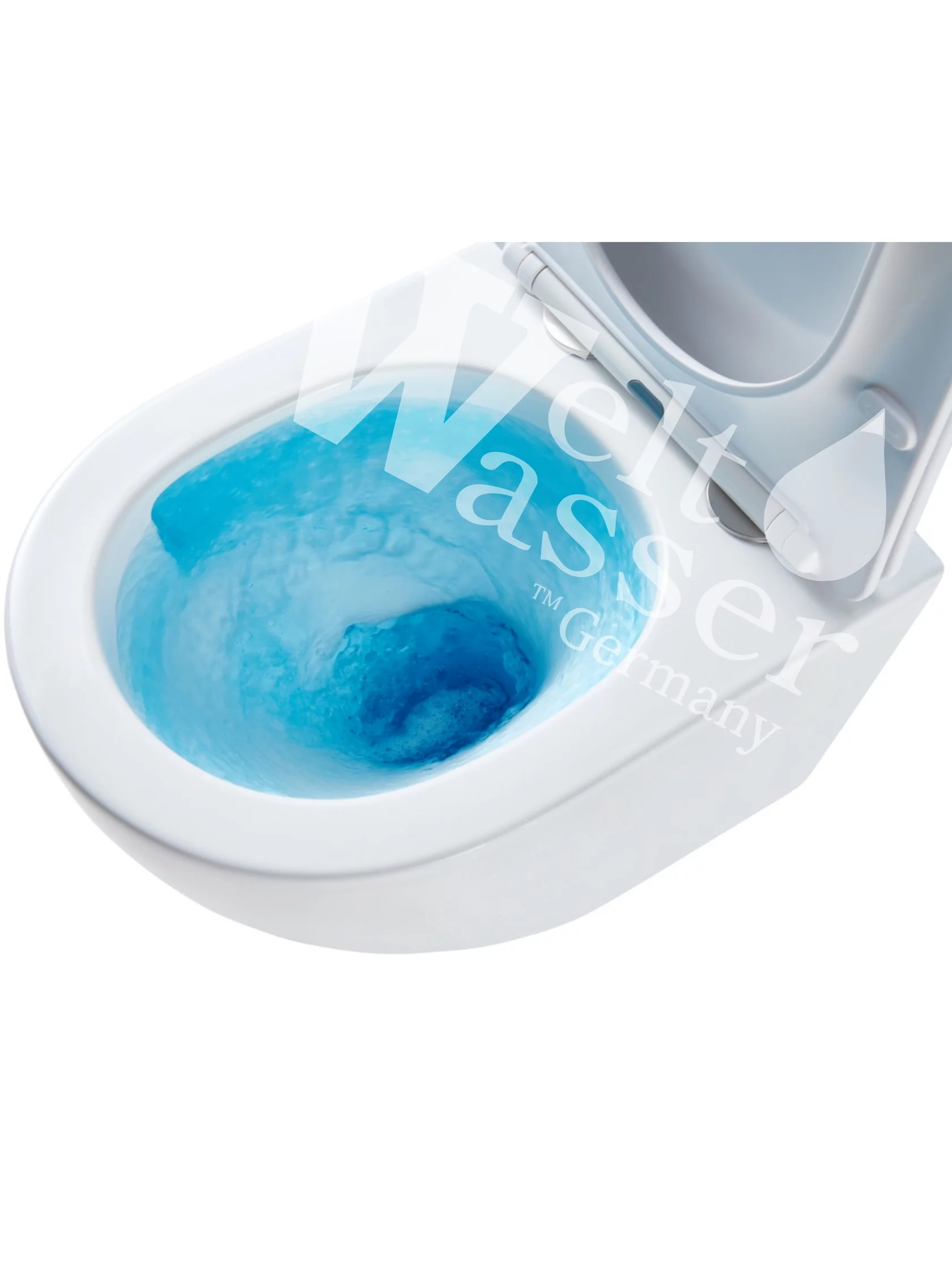 WeltWasser Унитаз подвесной MERZBACH 043 GL-BL черный глянец – фотография-4