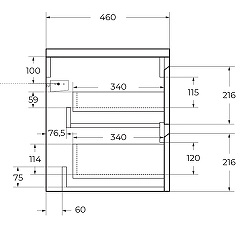 BelBagno Тумба с раковиной Kraft 120 L подвесная Cemento Grigio – фотография-15