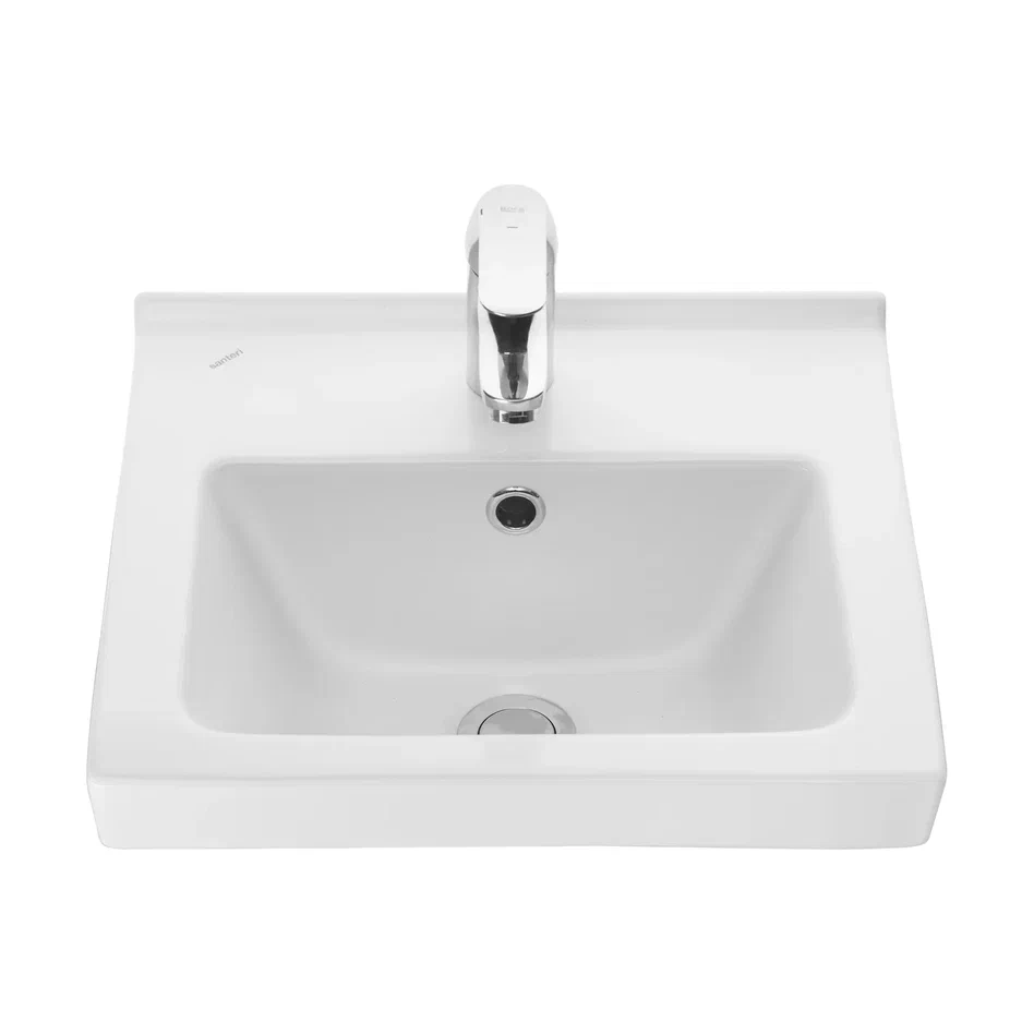 Onika Тумба с раковиной Милтон Квадро 40 напольная графит/дуб сонома – фотография-15