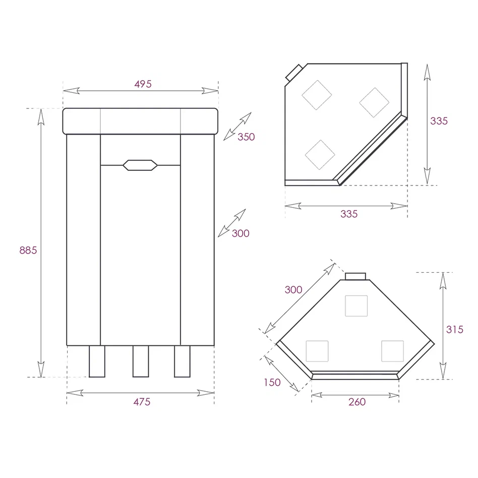 Onika Тумба под раковину Айленд 35 напольная белая угловая – фотография-3