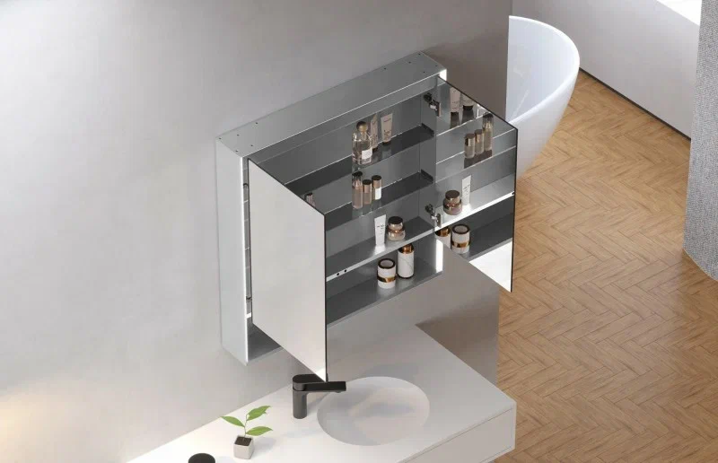 Esbano Зеркальный шкаф с подсветкой ES-5508 80/80   – фотография-4