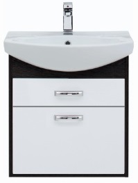 Aquanet Тумба с раковиной "Грейс 65" 2 ящика, дуб кантенбери – фотография-1