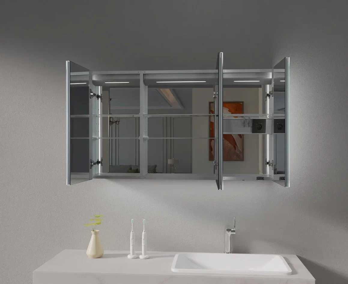 Esbano Зеркальный шкаф с подсветкой ES-3812D 120/70 – фотография-2