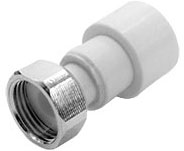 ФД Пласт 2078 Муфта PPR белая с накидной гайкой 25 х 1/2" (412779) – фотография-1