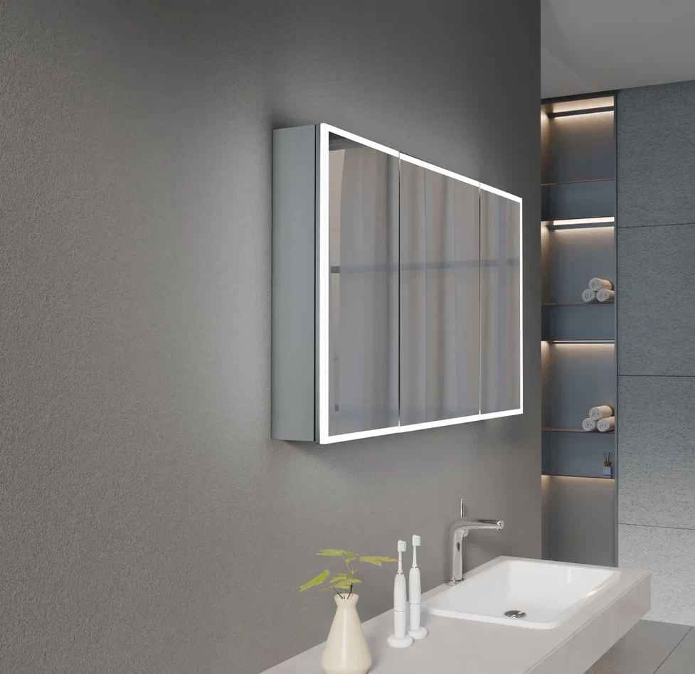 Esbano Зеркальный шкаф с подсветкой ES-3812D 120/70 – фотография-3