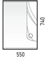Corozo Зеркало-шкаф Ультра Флора 55/С – фотография-2