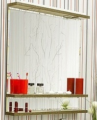 Sanflor Зеркало Румба 120 венге/патина золото – фотография-1