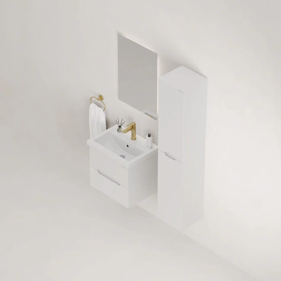 Onika Тумба под раковину Айленд 60 подвесная белая – фотография-5