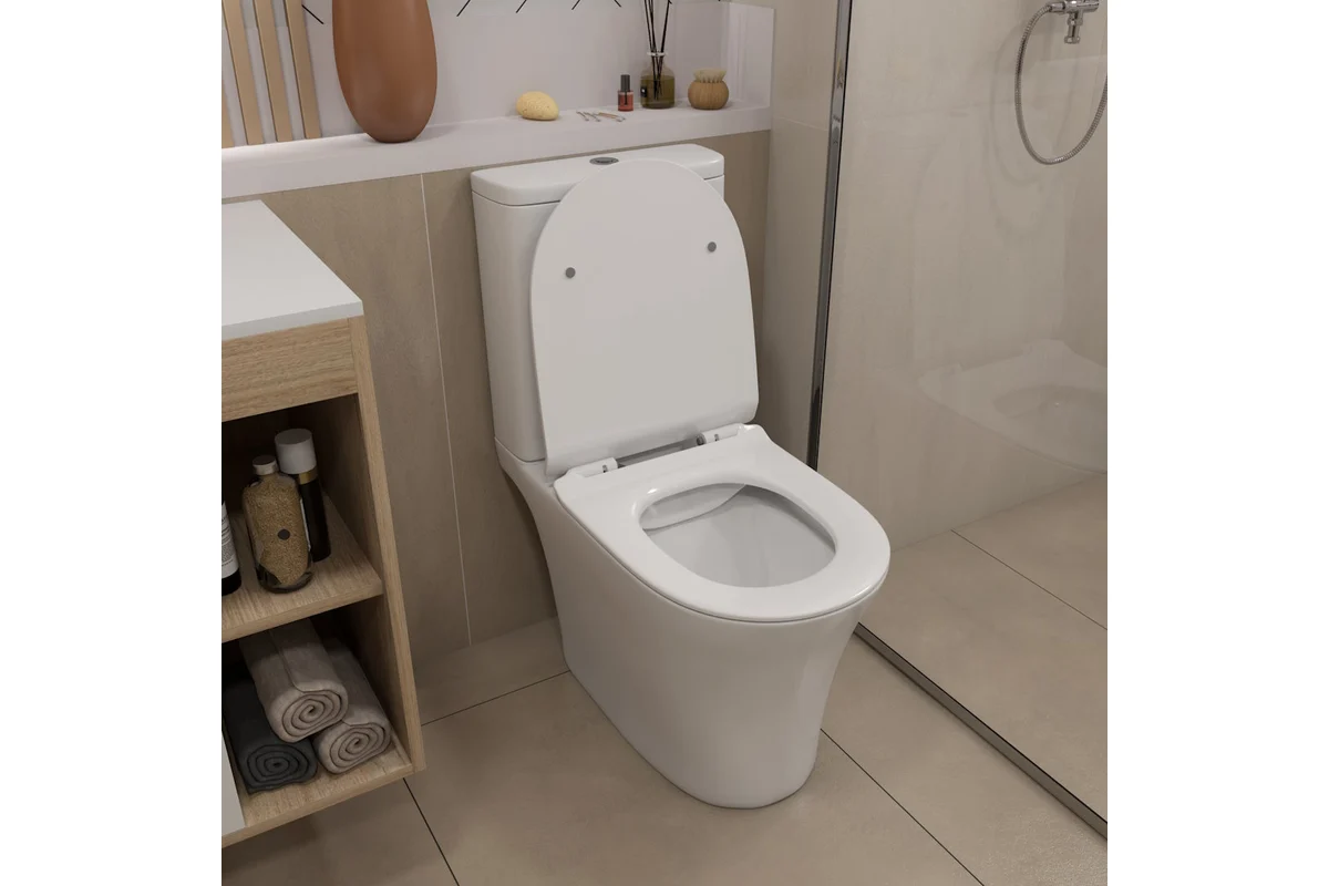 Teymi Унитаз-компакт напольный Ritta Pro T40810 глянцевый белый – фотография-7