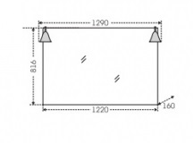 СанТа Мебель для ванной Монарх 120 на цоколе – фотография-3