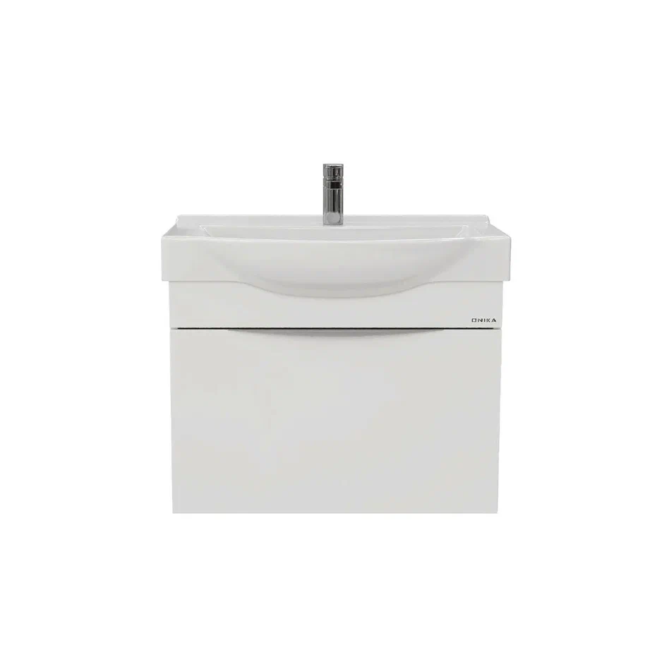 Onika Тумба под раковину Навиа 80 подвесная белая – фотография-8