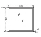 СанТа Зеркало Марс 80*75 LED подсветка – фотография-2
