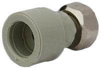 ФД Пласт 1078 Муфта PPR серая с накидной гайкой 25 х 1/2" (410219) – фотография-1