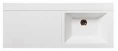 Runo Тумба с раковиной Лира 120 L белый – фотография-3