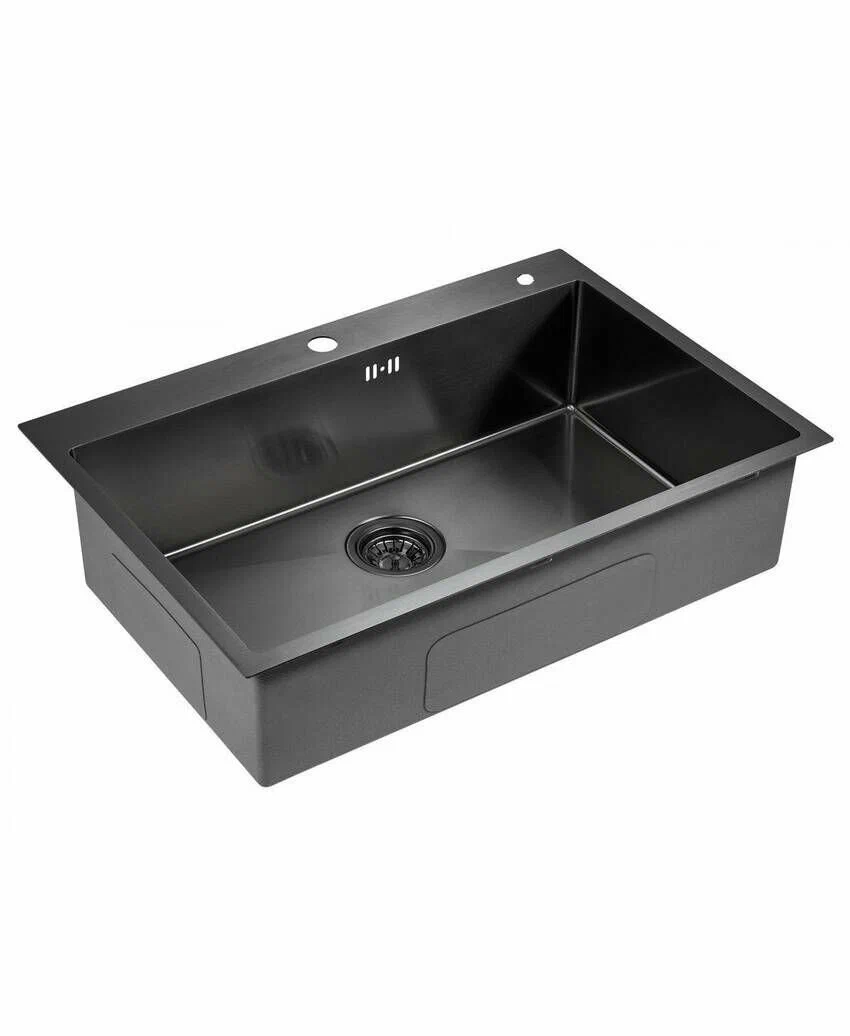 Hoffger Мойка для кухни 7550 Black – фотография-3
