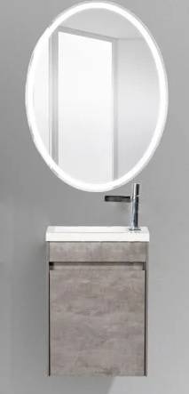 BelBagno Мебель для ванной Pietra mini 46 R Stucco Cemento, TCH – фото-1