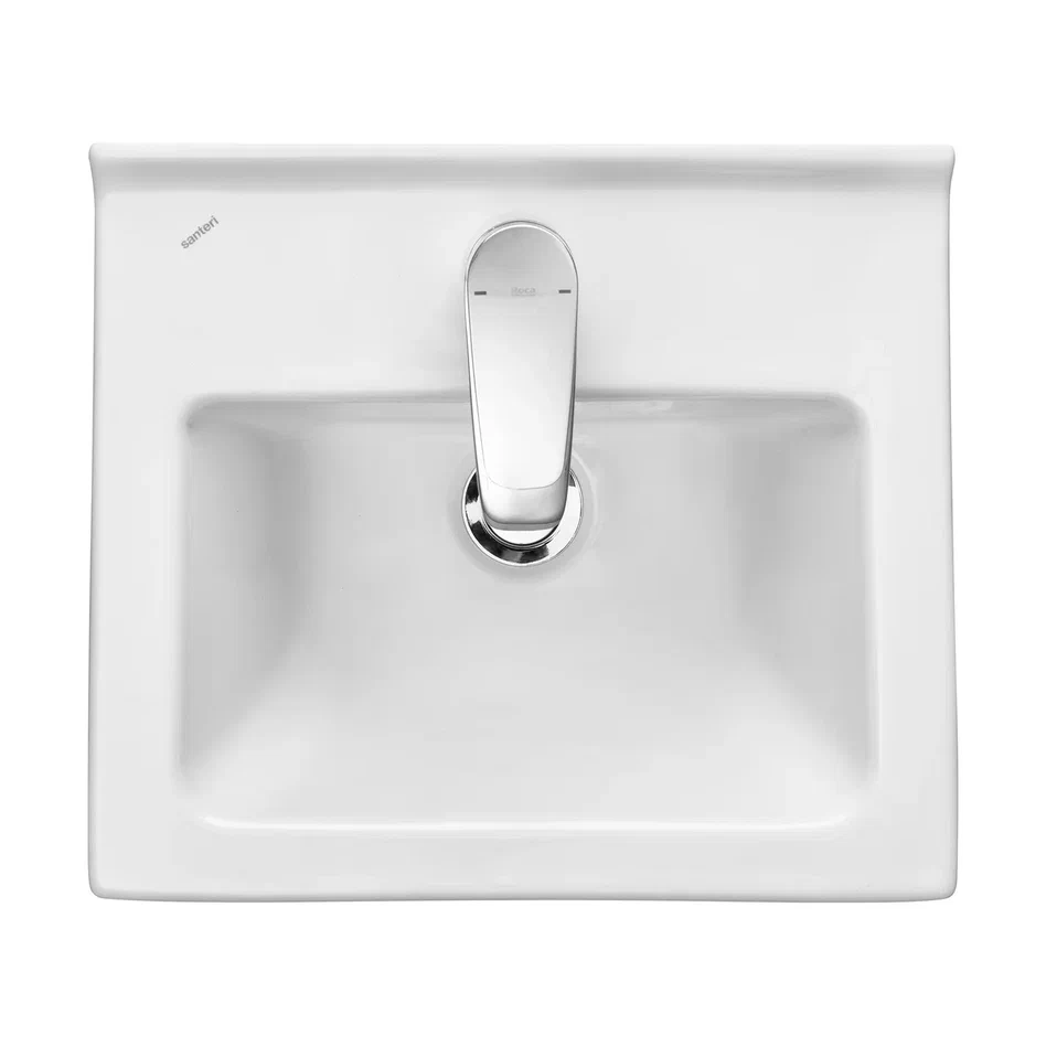 Onika Тумба с раковиной Милтон Квадро 40 напольная белая – фотография-12