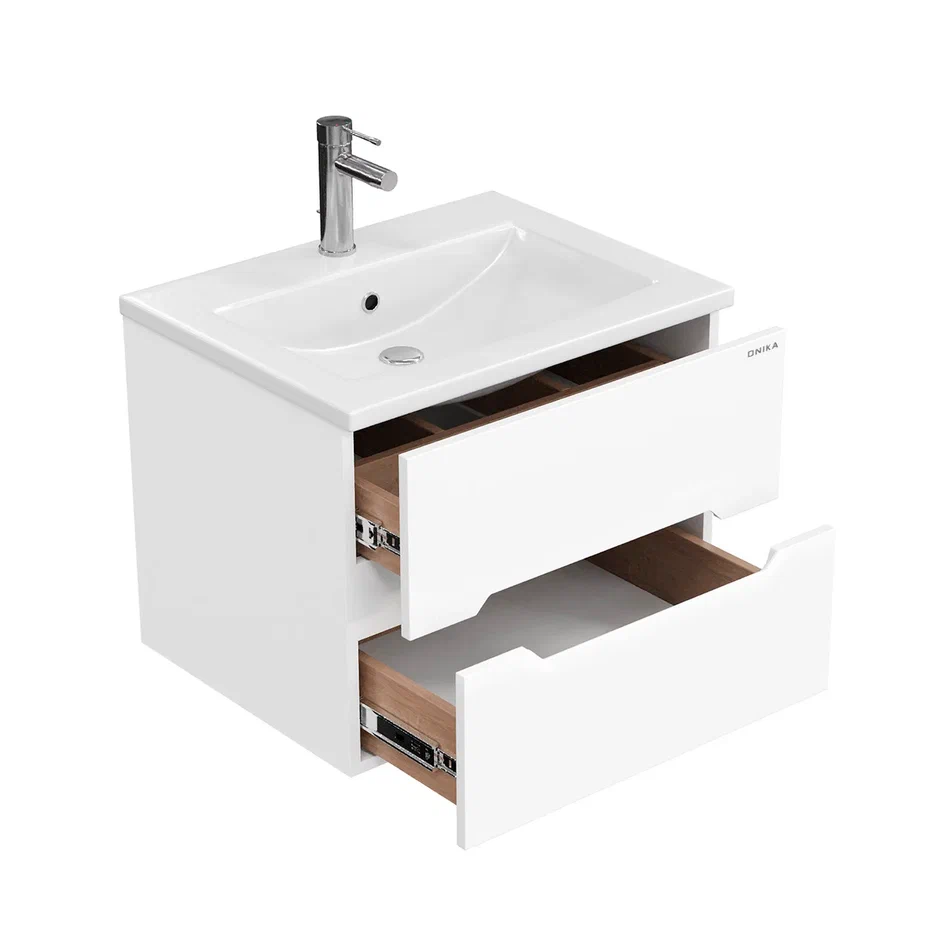 Onika Тумба под раковину Айленд 50 подвесная белая – фотография-7