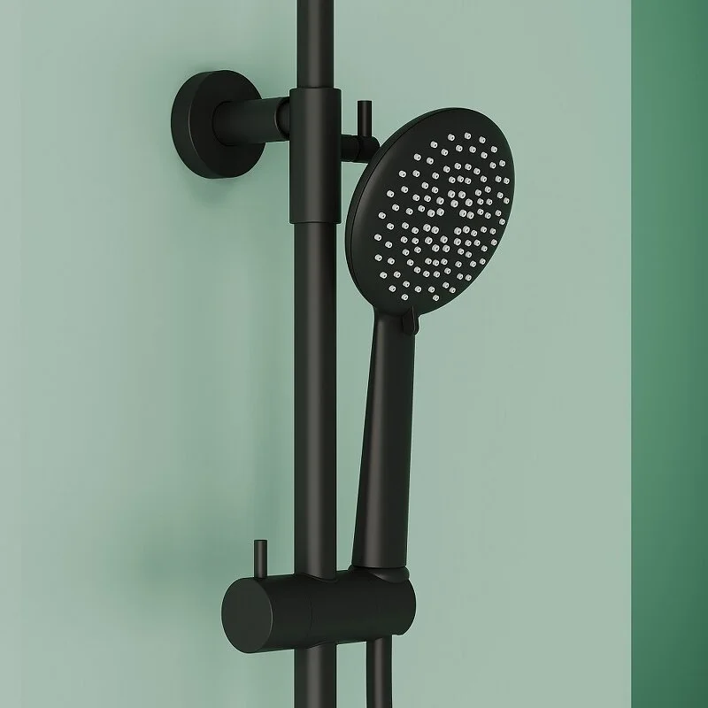 Sancos Душевая система Game с термостатом чёрный матовый SC3002MB – фотография-5