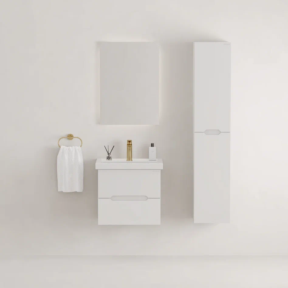 Onika Тумба под раковину Айленд 60 подвесная белая – фотография-4