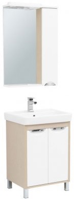 Aquanet Комплект мебели Гретта 60 new 2 двери, светлый дуб – фото-1