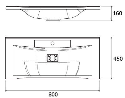  Мебель для ванной "Regale" cеребряный меланж – картинка-5