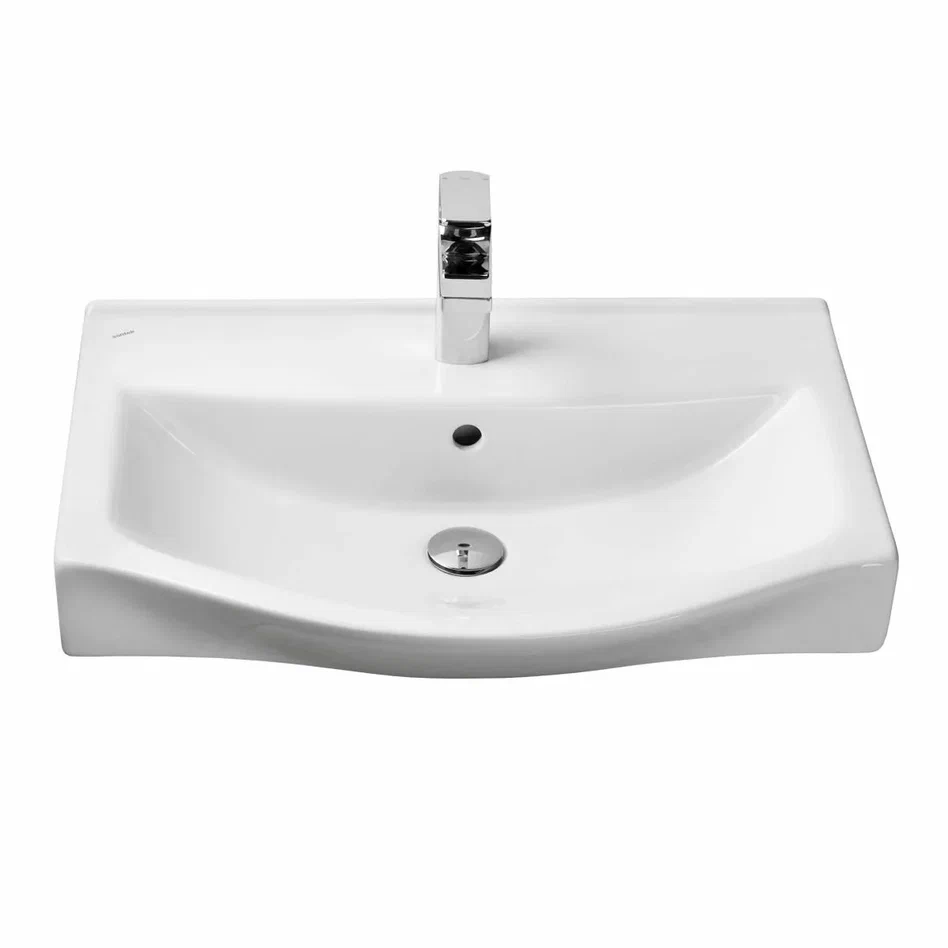 Onika Тумба с раковиной Навиа 65 напольная белая – фотография-4