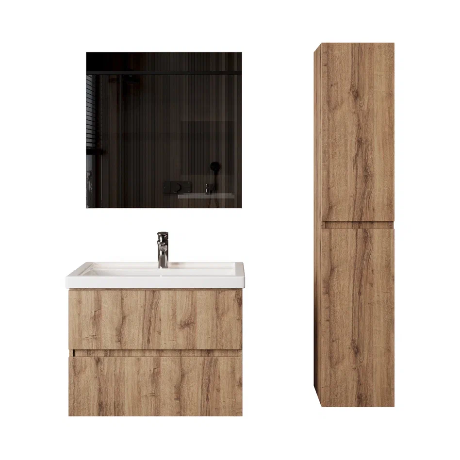 Onika Тумба под раковину Дарон 60 подвесная дуб крафт золотой – фотография-8