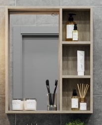 Onika Зеркальный шкаф Тимбер 60 дуб сонома – фотография-1