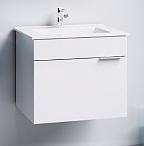 Aqwella Тумба для умывальника Бриг 60 подвесная, белая, 1 ящик