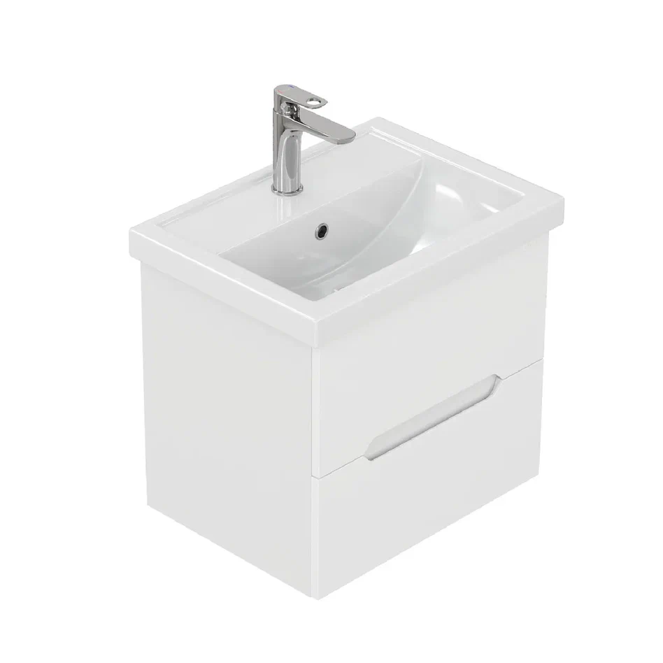 Onika Тумба под раковину Айленд 60 подвесная белая – фотография-7