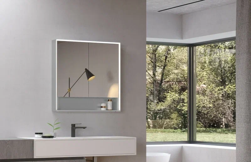 Esbano Зеркальный шкаф с подсветкой ES-5509 90/80 – фотография-2