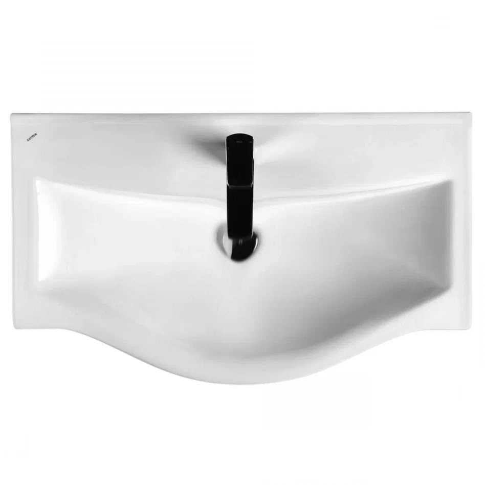 Onika Тумба с раковиной Навиа 80 напольная белая – фотография-14