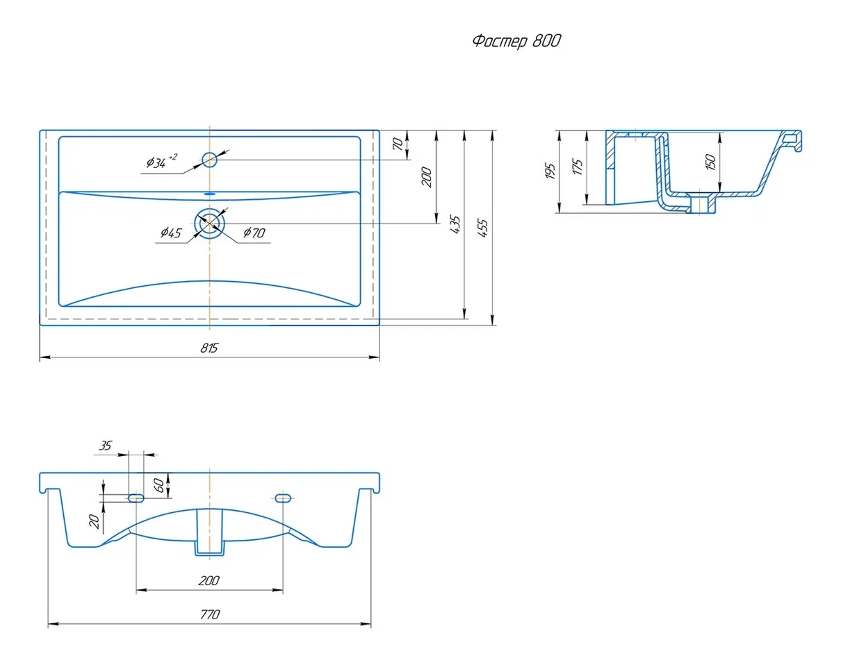 Onika Тумба с раковиной Ламина 80 напольная белая – фотография-15