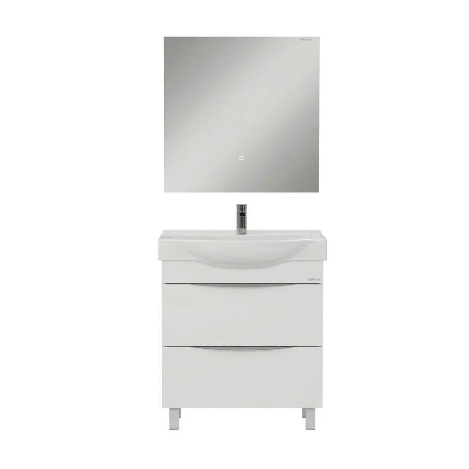 Onika Тумба под раковину Навиа 65 напольная белая – фотография-10