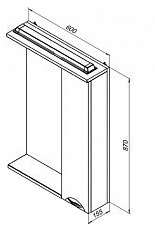 Aquanet Комплект мебели Гретта 60 new 2 ящика, белый – фотография-5