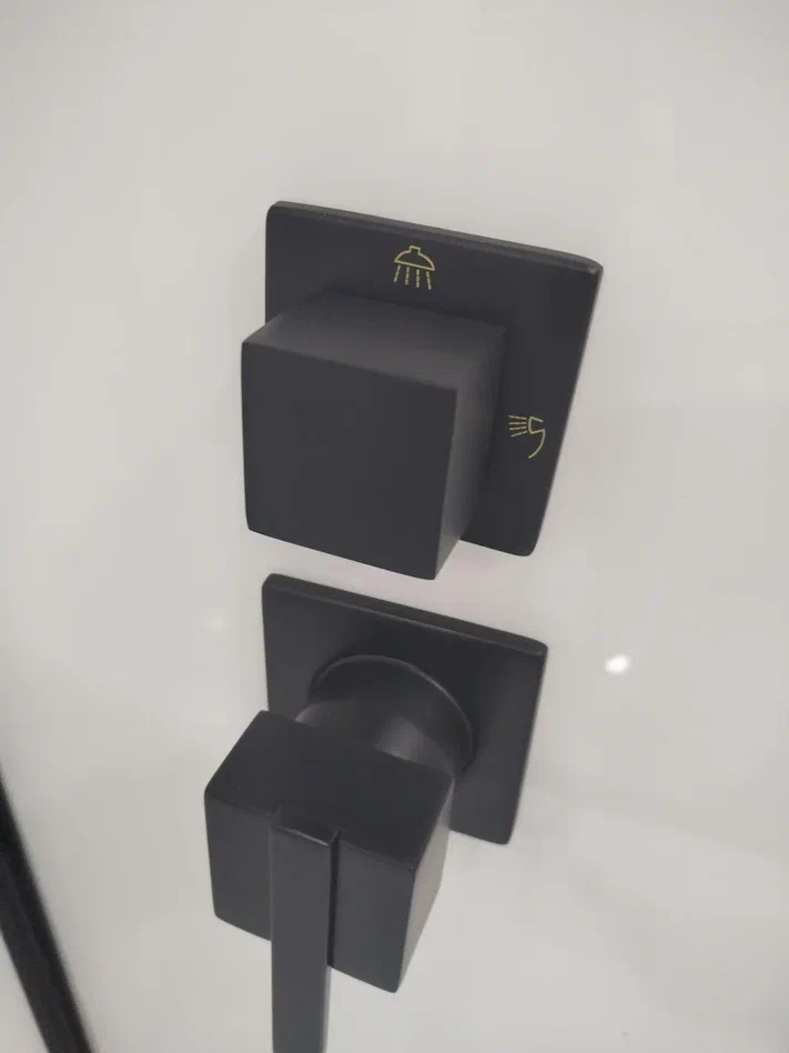 Esbano Душевая кабина EST-RASPA-90 90x90 профиль чёрный – фотография-3