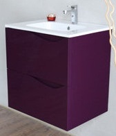 BelBagno Тумба с раковиной подвесная CLIMA 60 Crystal Violet	 – фотография-1