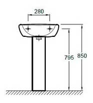 Jacob Delafon Пьедестал для раковины Mideo 15537G-00 – фотография-3