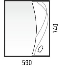 Corozo Зеркало-шкаф Наина 60/С – фотография-2