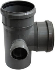 Хемкор Крестовина ПВХ 110х110х110х50 левая с кольцом (416808) – фотография-1