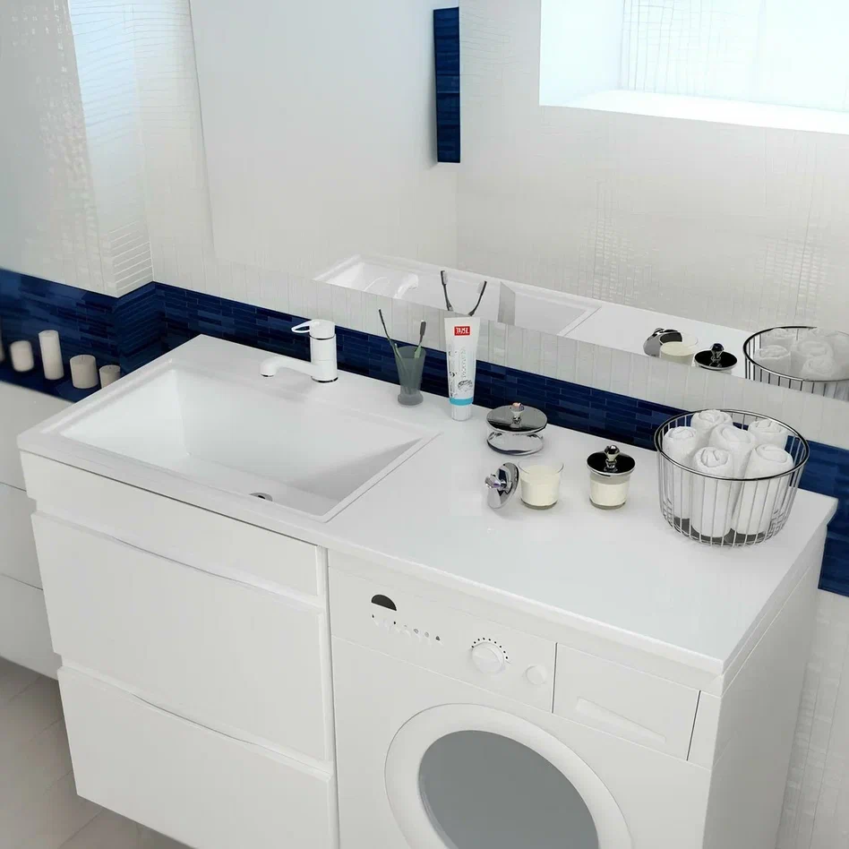 Onika Раковина Марсал 120 левая чаша белая – фотография-2