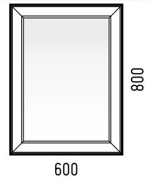 Corozo Зеркало Классика 60 – фотография-2