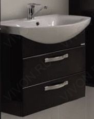 Акватон Тумба с раковиной Ария 65 М черная – фотография-2