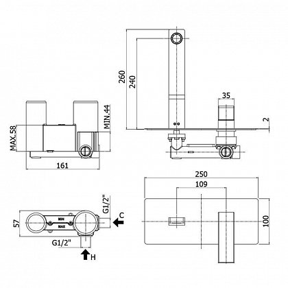 Paffoni Смеситель для раковины West WS106CR – фотография-2