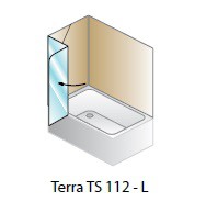 Kolpa San  Шторка на ванну "Terra TS 112" L – фотография-2