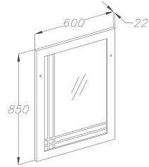 Opadiris Мебель для ванной "Сакура 60" орех – фотография-4