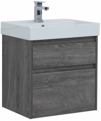 Aquanet Тумба с раковиной Nova Lite 60 2 ящика, дуб рошелье – фото-1